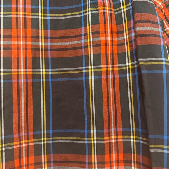 J. Crew Funnelneck shirt in Stewart tartan with jeweled buttons - Picture 5 of 7